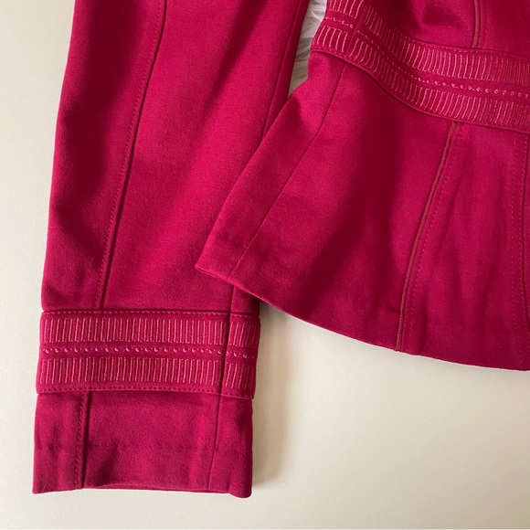 White House Black Market Trophy Military Red Jacket - Picture 8 of 14